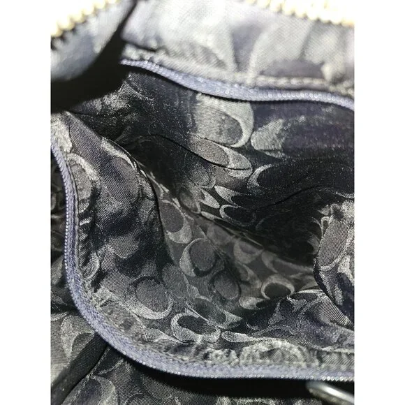 Coach Hamilton Hobo Tassel Black Leather Shoulder Bag - Picture 13 of 14